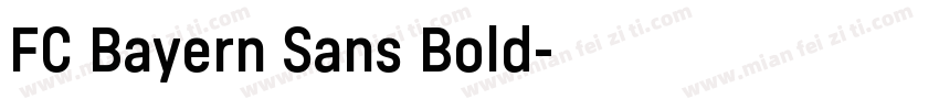 FC Bayern Sans Bold字体转换